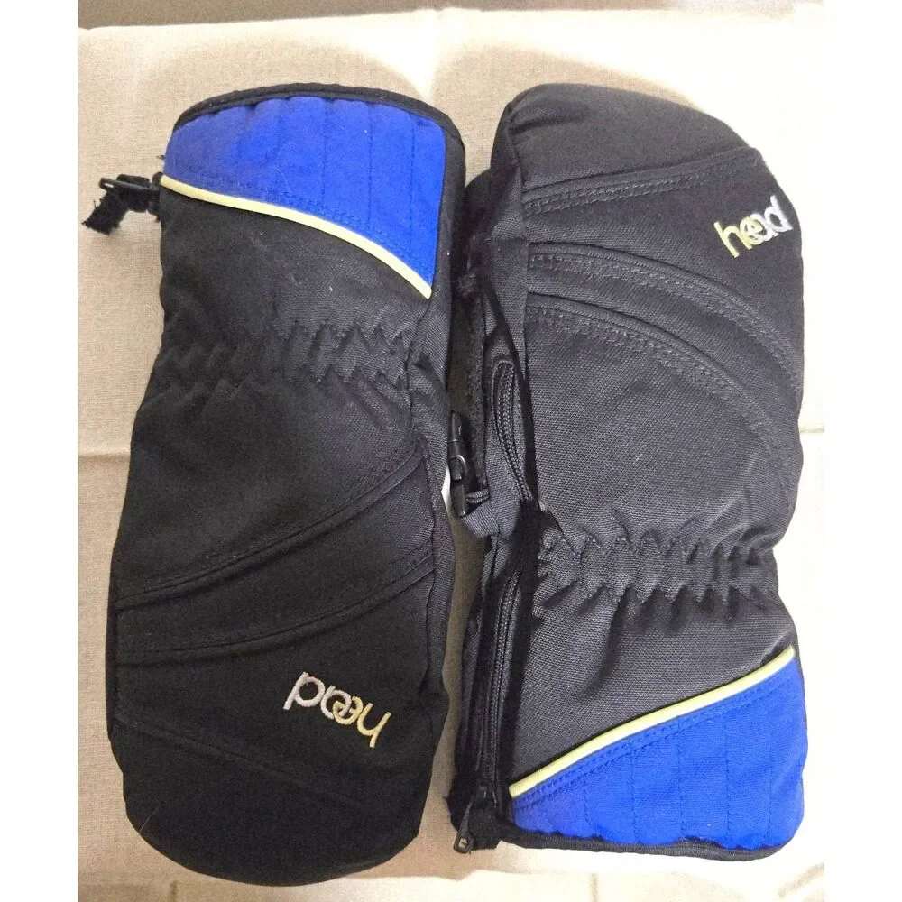 Head Jr Kids Zippered Fleece Lined Mittens Size S Preowned in great condition